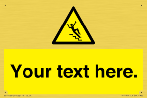 Custom Slippery Stairs Sign